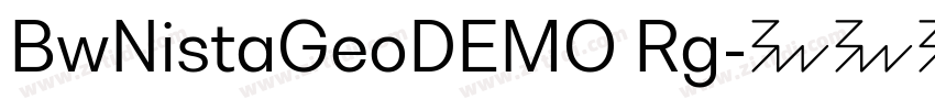 BwNistaGeoDEMO Rg字体转换